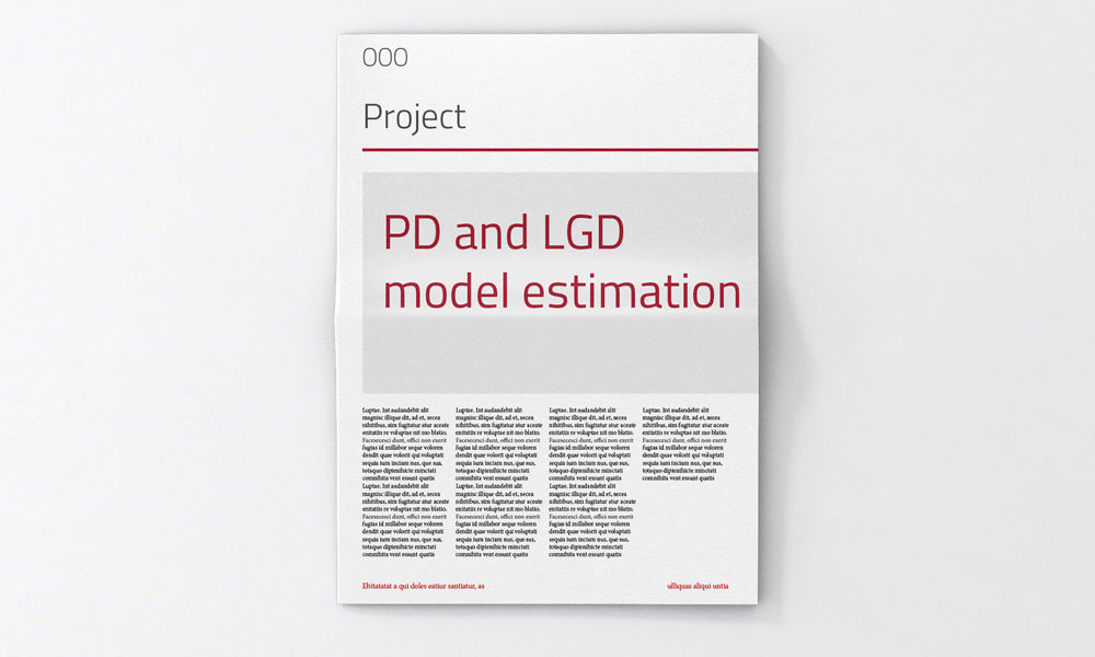PD and LGD model estimation